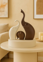 Modern Elephant Family Sculpture Set