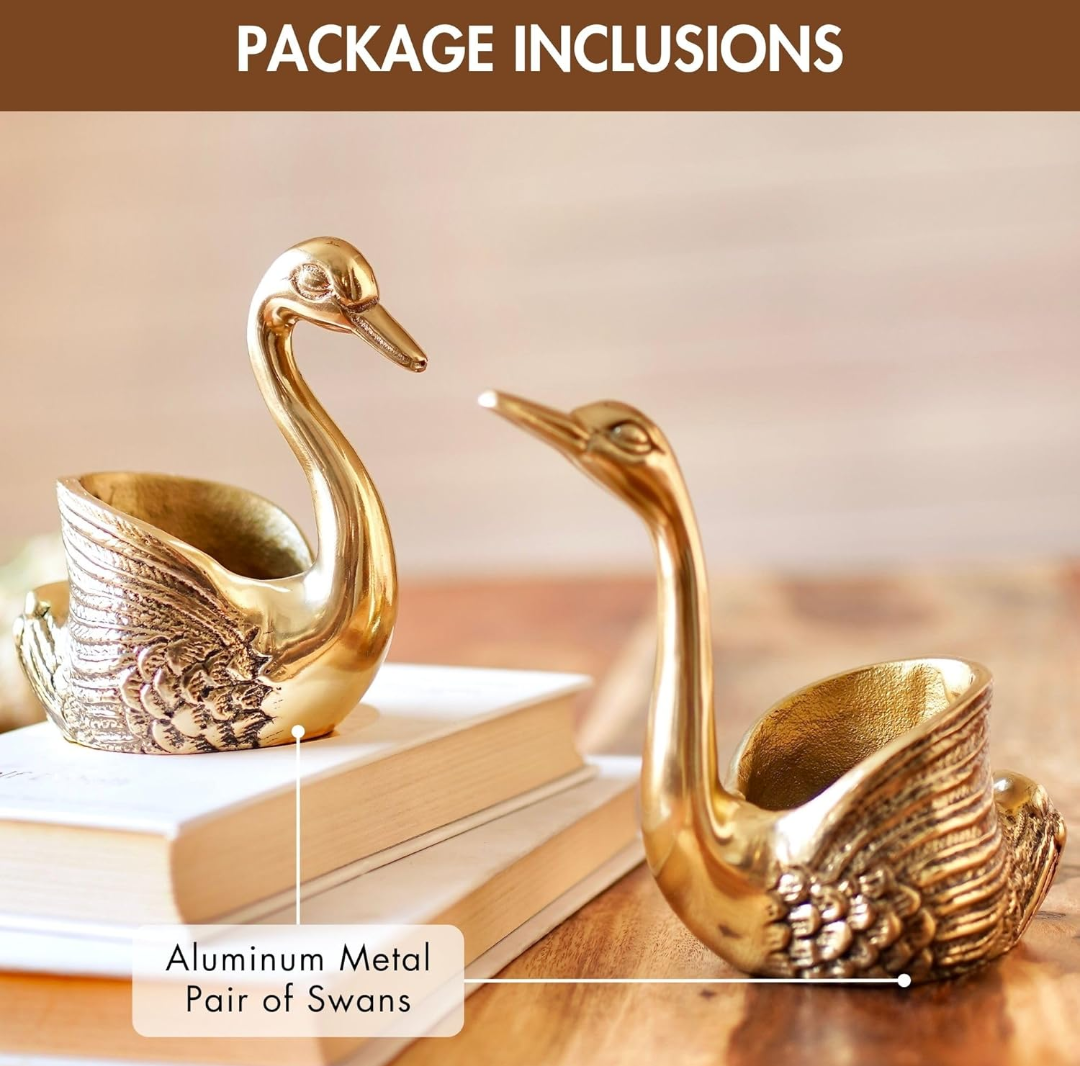 Elegant Swan Tealight Candle Holder-Set of 2