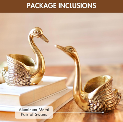 Elegant Swan Tealight Candle Holder-Set of 2