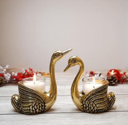 Elegant Swan Tealight Candle Holder-Set of 2