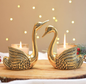 Golden Peacock Tealight Candle Holders- Set of 2